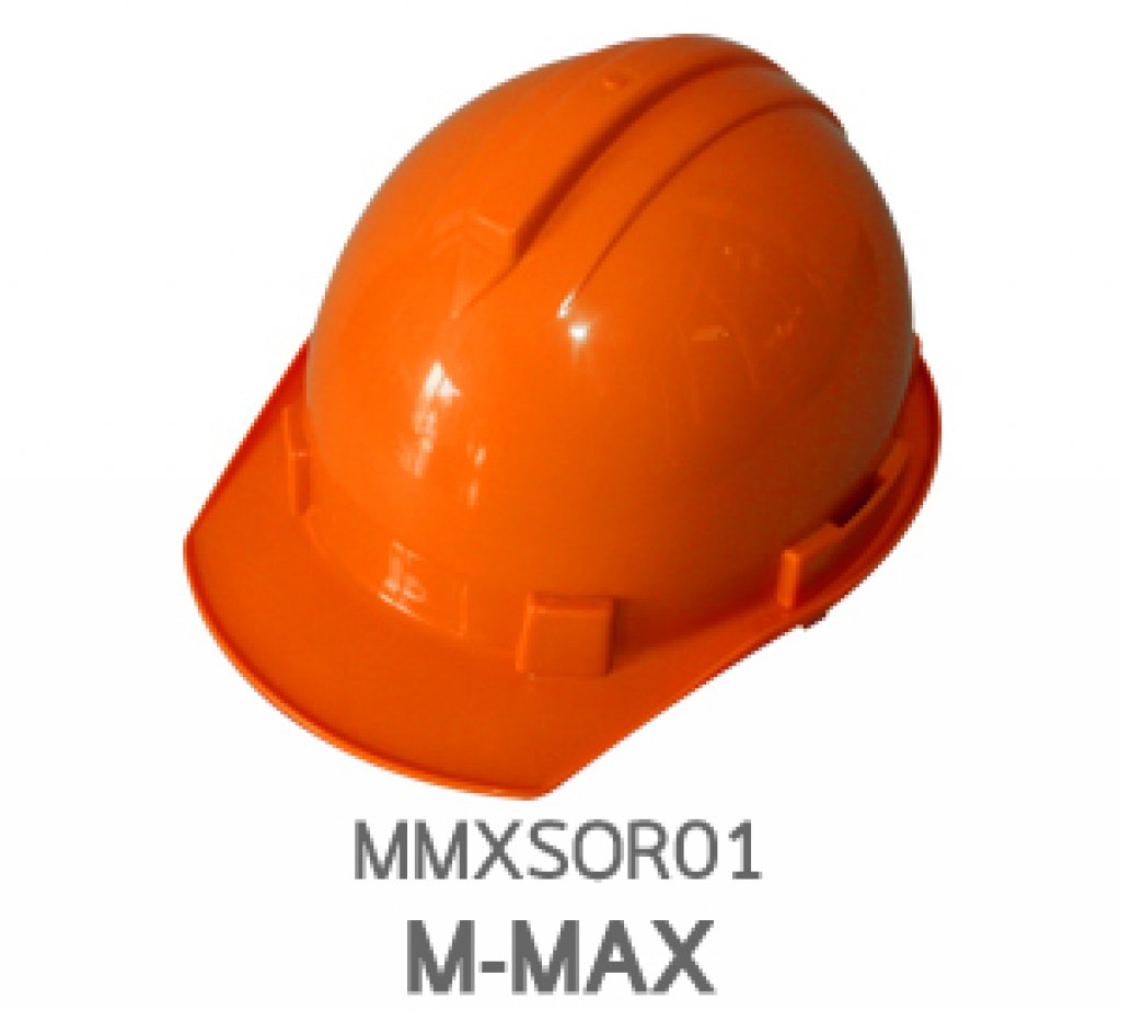 หมวกนิรภัย ABS ยี่ห้อM-MAX สีส้ม