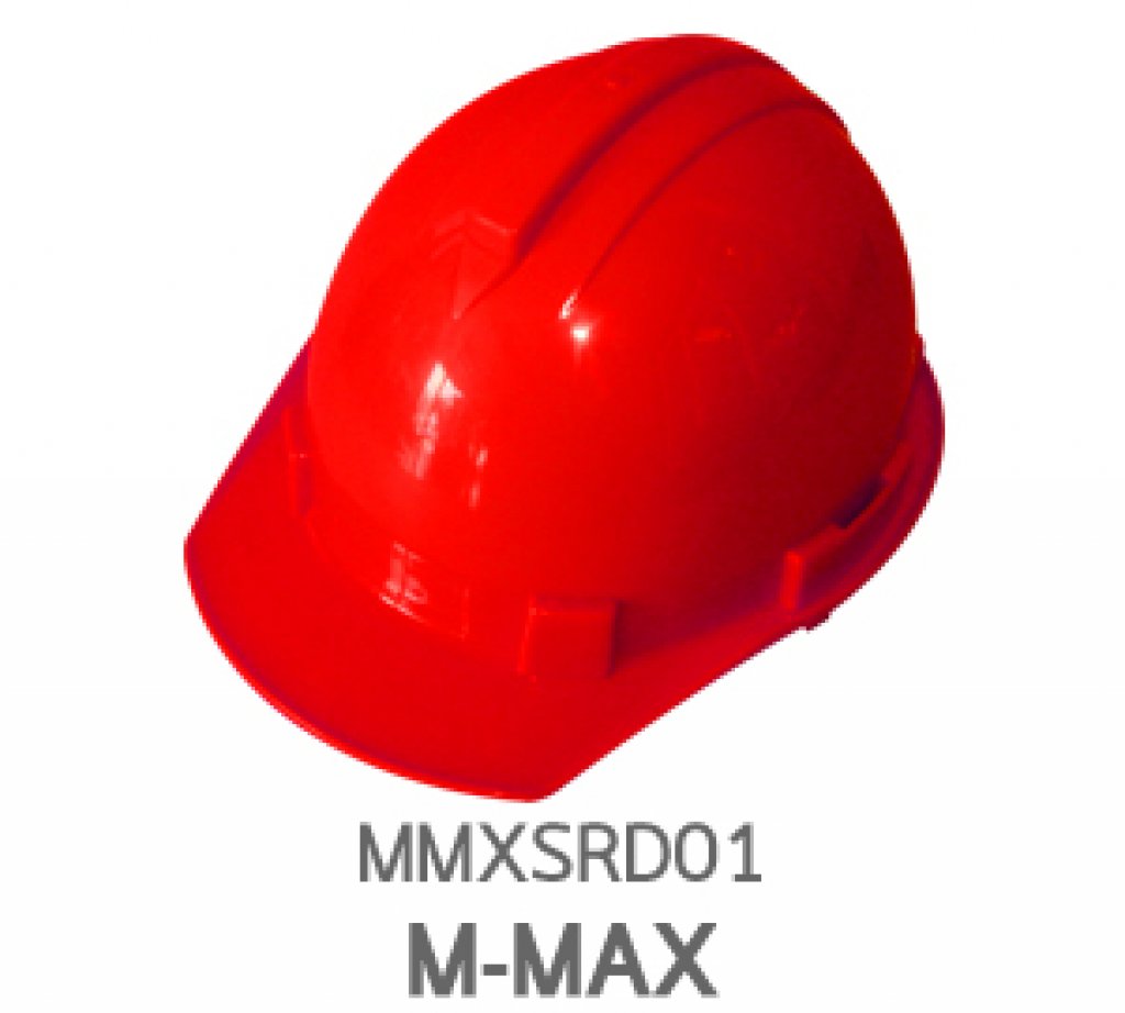 หมวกนิรภัย ABS ยี่ห้อM-MAX สีแดง