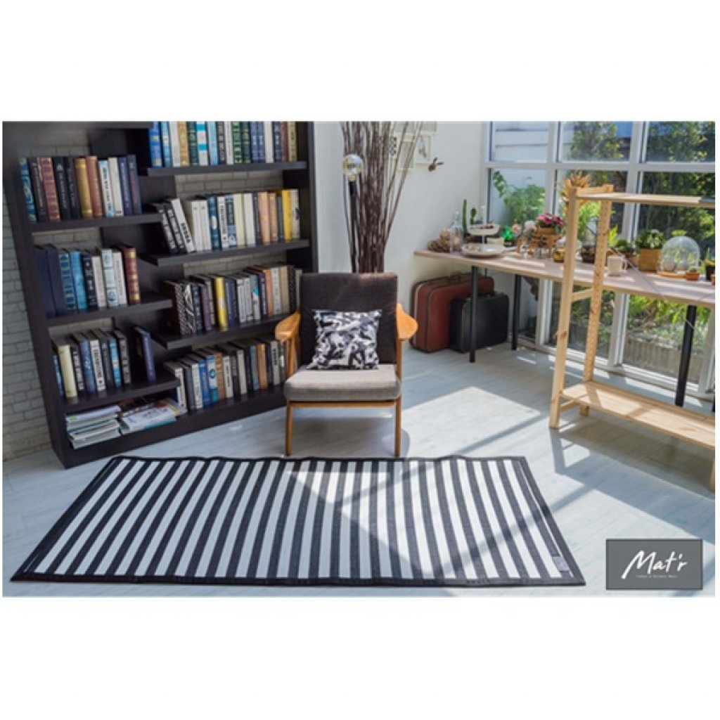 เสื่อแทนพรม Mat'r Size S ลาย Zebra S 90x200ซม. สีดำ