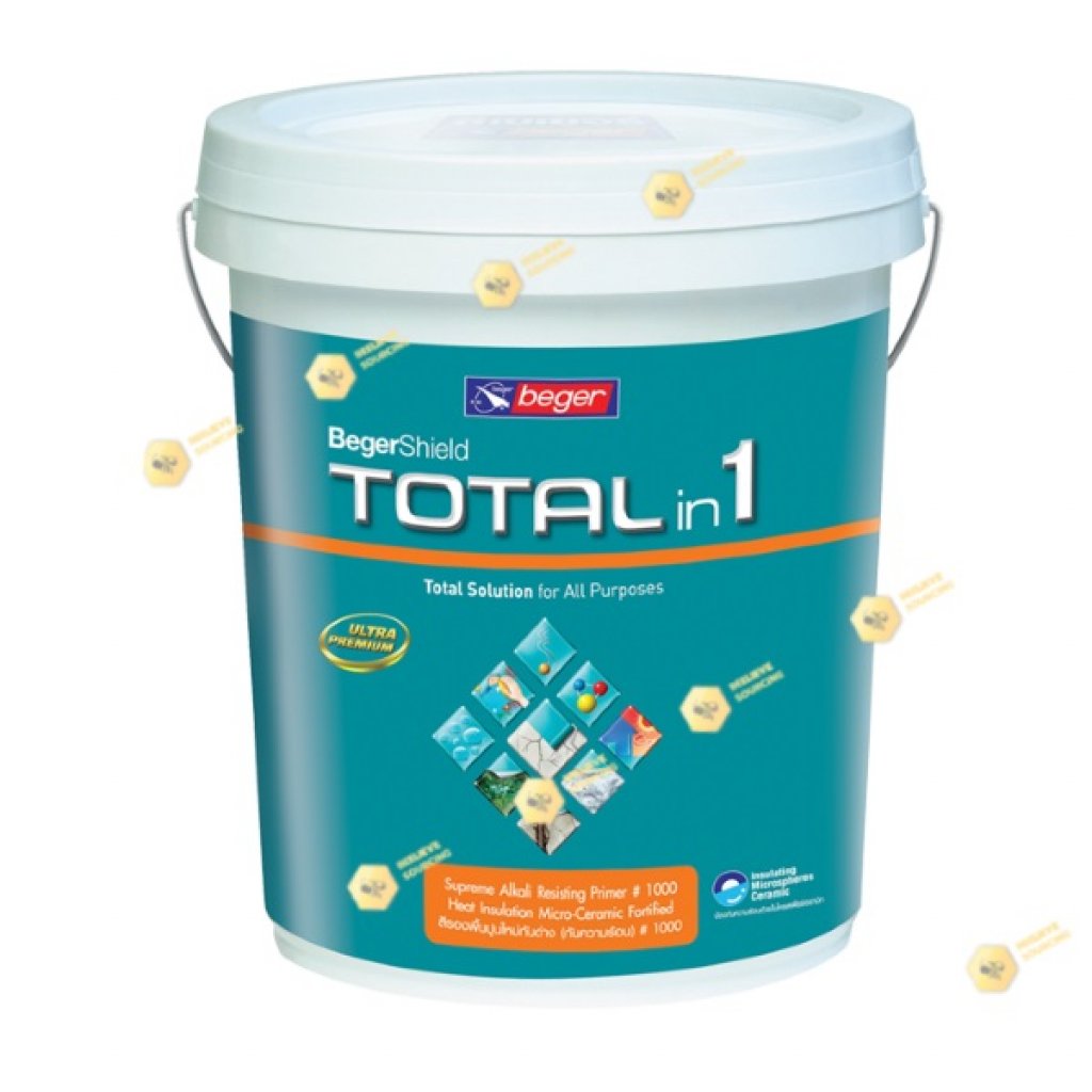 BegerShield TOTALin1 สีรองพื้นปูนใหม่ 1000 กันร้อน-15L