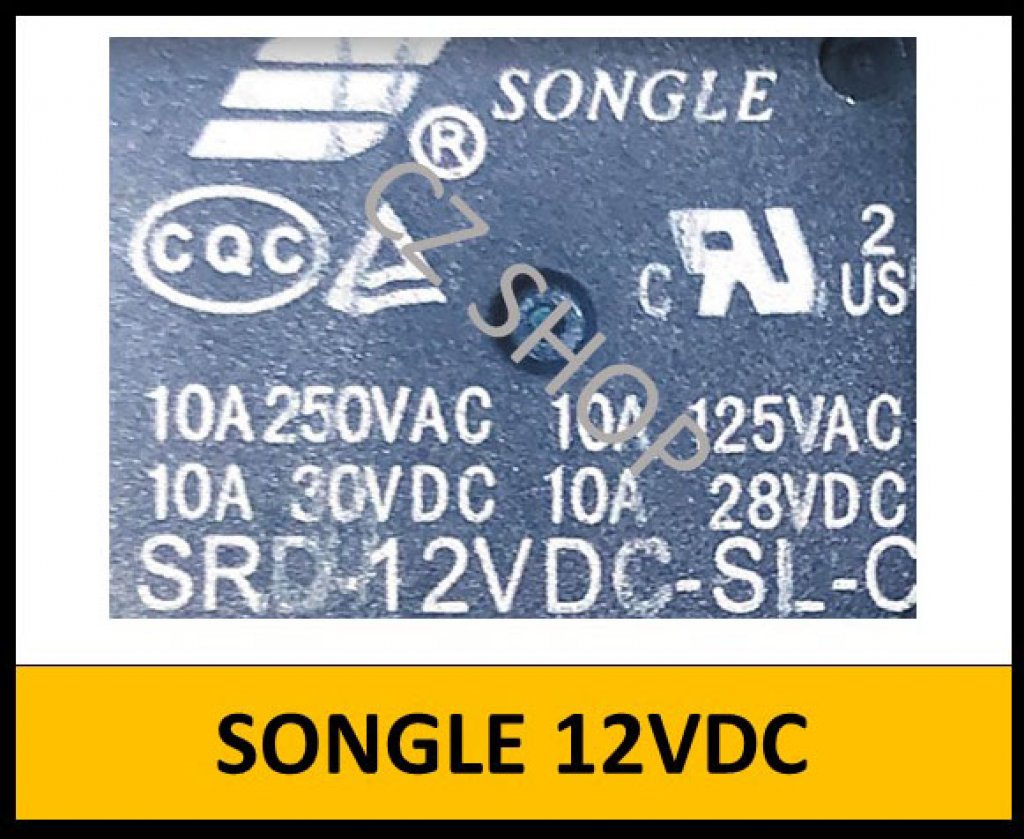 SONGLE 12VDC Relay 5V 1ตัว