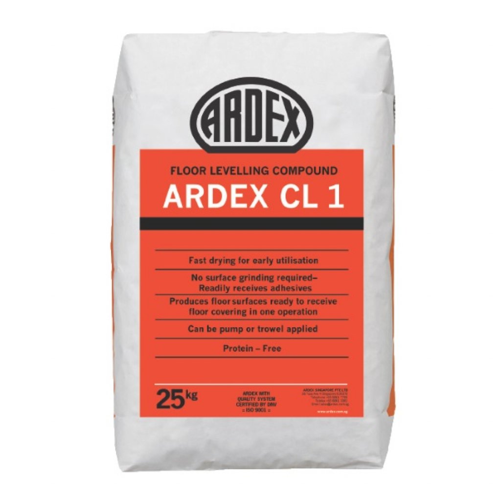 ARDEX CL1 ปูนปรับพื้นเรียบและปรับระดับ 25 กก.