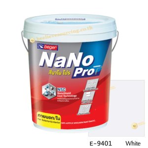 นาโนโปร สีน้ำอะคริลิก E-9401 สีน้ำด้านภายนอก-5gl