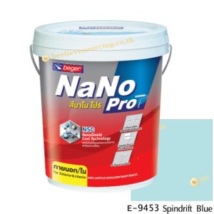 นาโนโปร สีน้ำอะคริลิก E-9453 สีน้ำด้านภายนอก-5gl