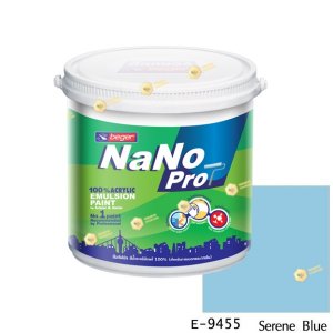 นาโนโปร สีน้ำอะคริลิก E-9455 สีน้ำด้านภายนอก-1gl