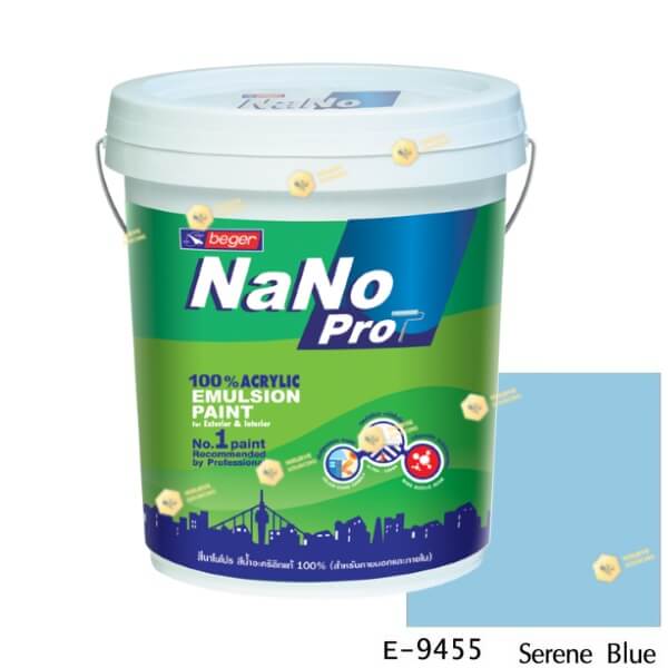นาโนโปร สีน้ำอะคริลิก E-9455 สีน้ำด้านภายนอก-5gl