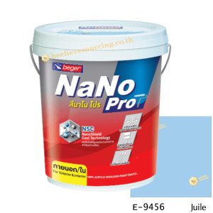 นาโนโปร สีน้ำอะคริลิก E-9456 สีน้ำด้านภายนอก-5gl