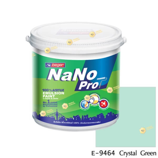นาโนโปร สีน้ำอะคริลิก E-9464 สีน้ำด้านภายนอก-1gl