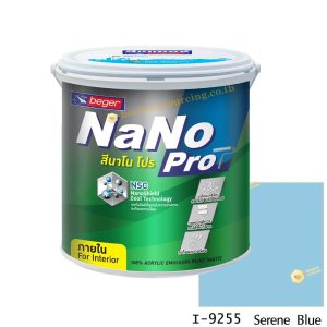 นาโนโปร สีน้ำอะคริลิก I-9255 สีน้ำด้านภายใน-1gl
