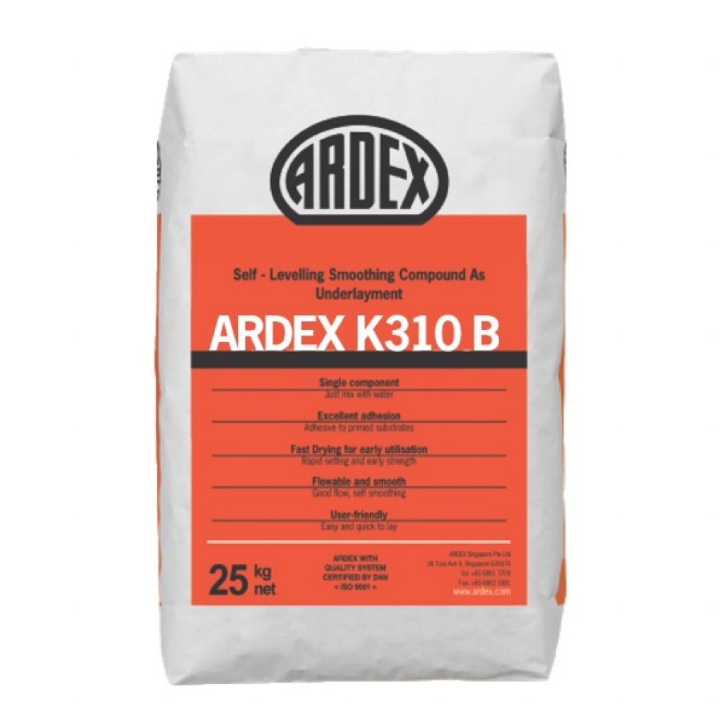 ARDEX K310-B ปูนปรับระดับและปรับพื้นเรียบชนิดทำความหนา 25กก.