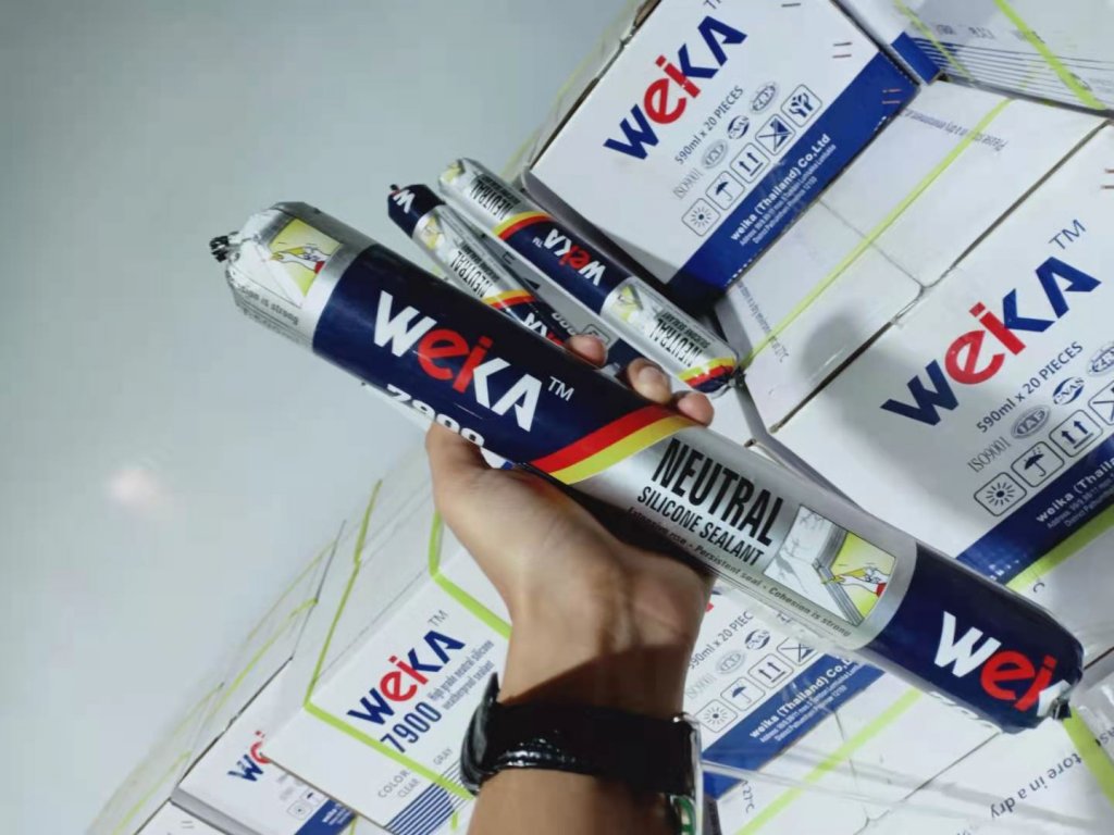 ซิลิโคน weika 590ml. สีขาว ดำ เทา