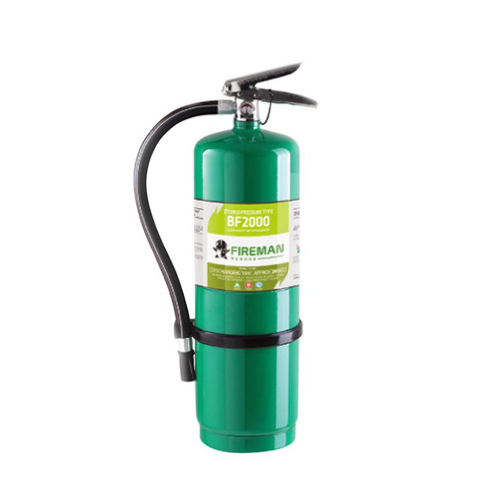 ถังดับเพลิงชนิดน้ำยาเหลวระเหย BF2000 ขนาด 10 ปอนด์ Fireman