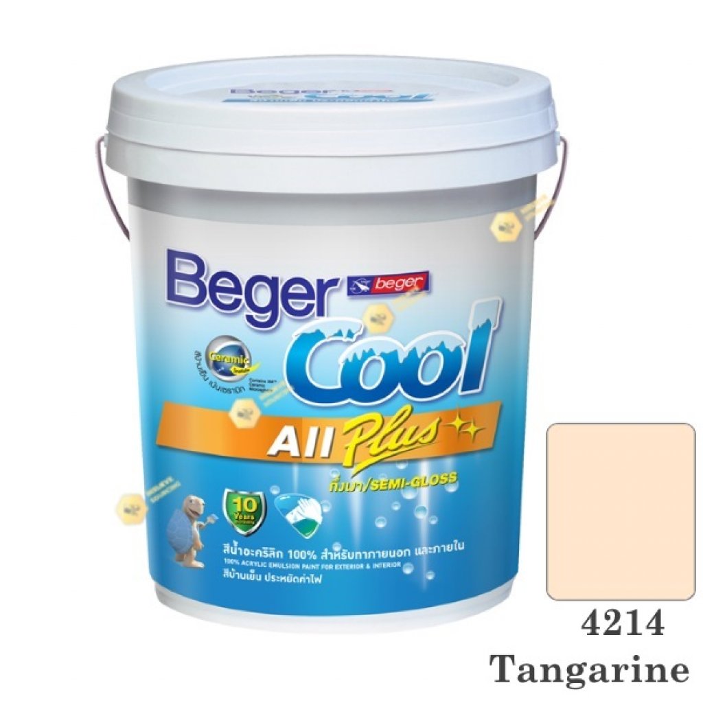 เบเยอร์คูล ออลพลัส 4214 สีน้ำอะคริลิก กึ่งเงาภายนอก-ใน-5gl.