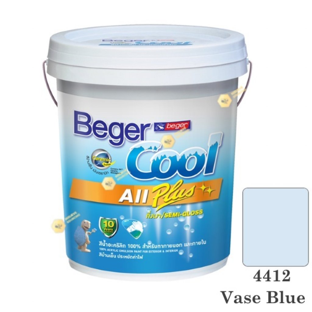 เบเยอร์คูล ออลพลัส 4412 สีน้ำอะคริลิก กึ่งเงาภายนอก-ใน-5gl.