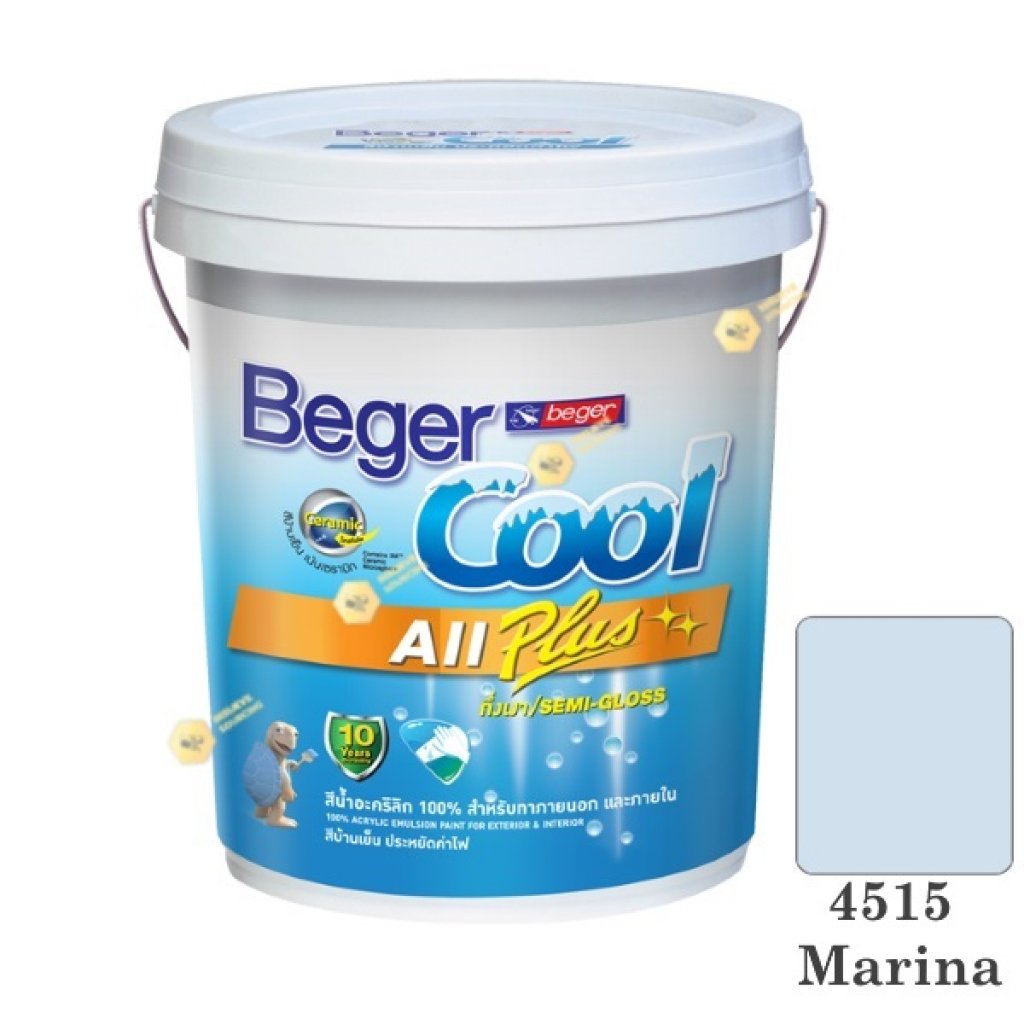 เบเยอร์คูล ออลพลัส 4515 สีน้ำอะคริลิก กึ่งเงาภายนอก-ใน-5gl.