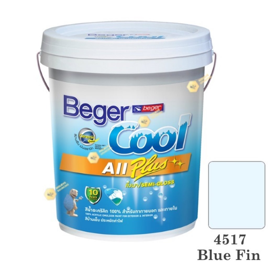 เบเยอร์คูล ออลพลัส 4517 สีน้ำอะคริลิก กึ่งเงาภายนอก-ใน-5gl.