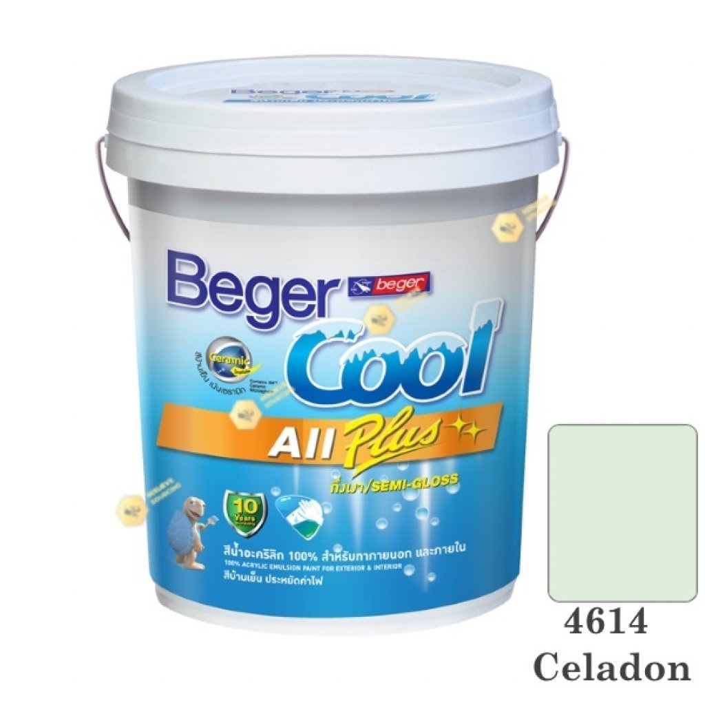 เบเยอร์คูล ออลพลัส 4614 สีน้ำอะคริลิก กึ่งเงาภายนอก-ใน-5gl.