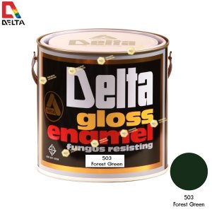 สีเคลือบน้ำมัน DELTA GLOSS ENAMEL #503 Forest Green-1GL.