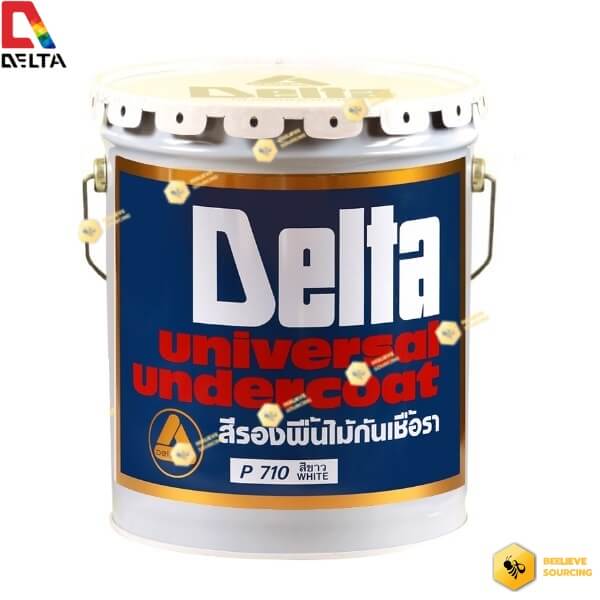 สีรองพื้นไม้กันเชื้อรา เดลต้า DELTA #P710 WHITE 5gl.