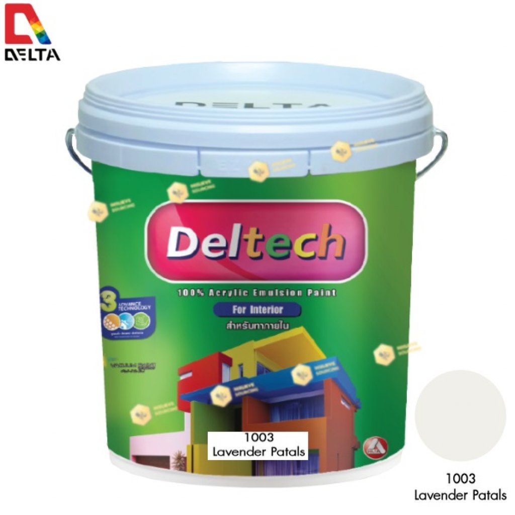 DELTECH สีน้ำอะครีลิคแท้ภายใน#1003 Lavender Petals-5GL.