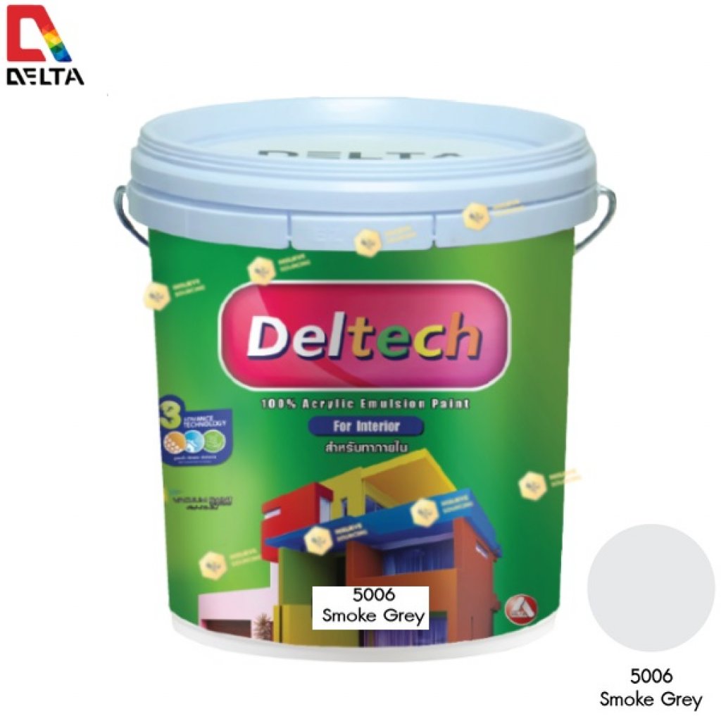 DELTECH สีน้ำอะครีลิคแท้ภายใน#5006 Smoky Grey-5GL.