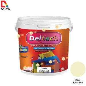 DELTECH สีน้ำอะครีลิคแท้ภายนอก#2003 Butter Milk-1GL.