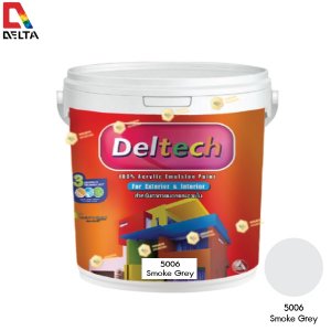 DELTECH สีน้ำอะครีลิคแท้ภายนอก#5006 Smoky Grey-1GL.
