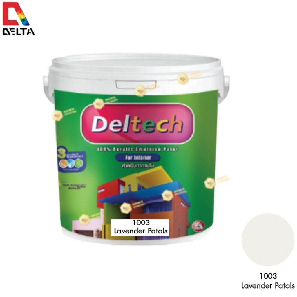 DELTECH สีน้ำอะครีลิคแท้ภายใน#1003 Lavender Petals-1GL.