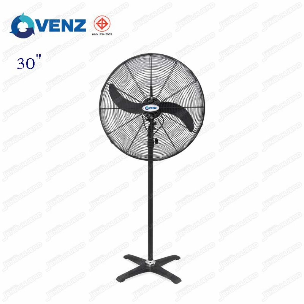 พัดลมใบดำ VENZ 30นิ้ว ขาตั้ง FS-75