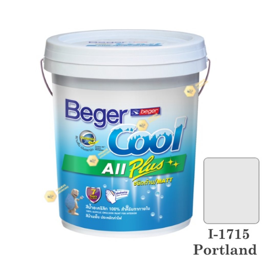 begerCool All Plus I-1715 สีน้ำอะครีลิก-ด้าน ภายใน-5gl.