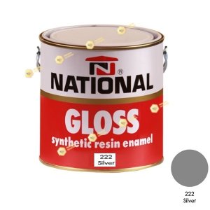 สีเคลือบน้ำมัน NATIONAL GLOSS #222 Silver-1GL.