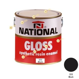 สีเคลือบน้ำมัน NATIONAL GLOSS #333 Black-1GL.
