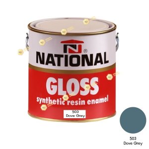 สีเคลือบน้ำมัน NATIONAL GLOSS #503 Dove Grey-1GL.