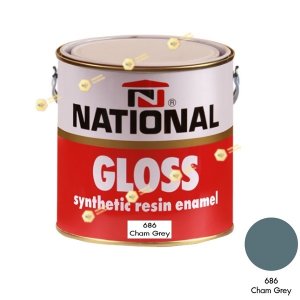 สีเคลือบน้ำมัน NATIONAL GLOSS #686 Charm Grey-1GL.