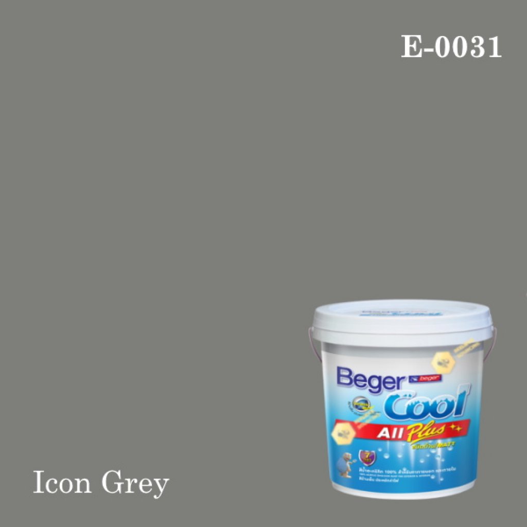 เบเยอร์คูล ออลพลัส สีน้ำอะครีลิก-ภายนอก E-0031 (Icon Grey)