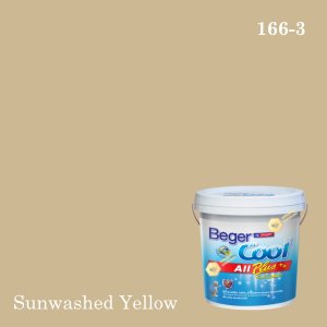 เบเยอร์คูล ออลพลัส สีน้ำอะครีลิก-ภายนอก E-166-3/EC (Sunwashed Yellow)