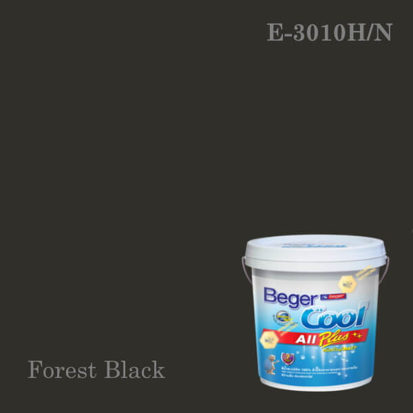 เบเยอร์คูล ออลพลัส สีน้ำอะครีลิก-ภายนอก E-3010LH/N (Forest Black)