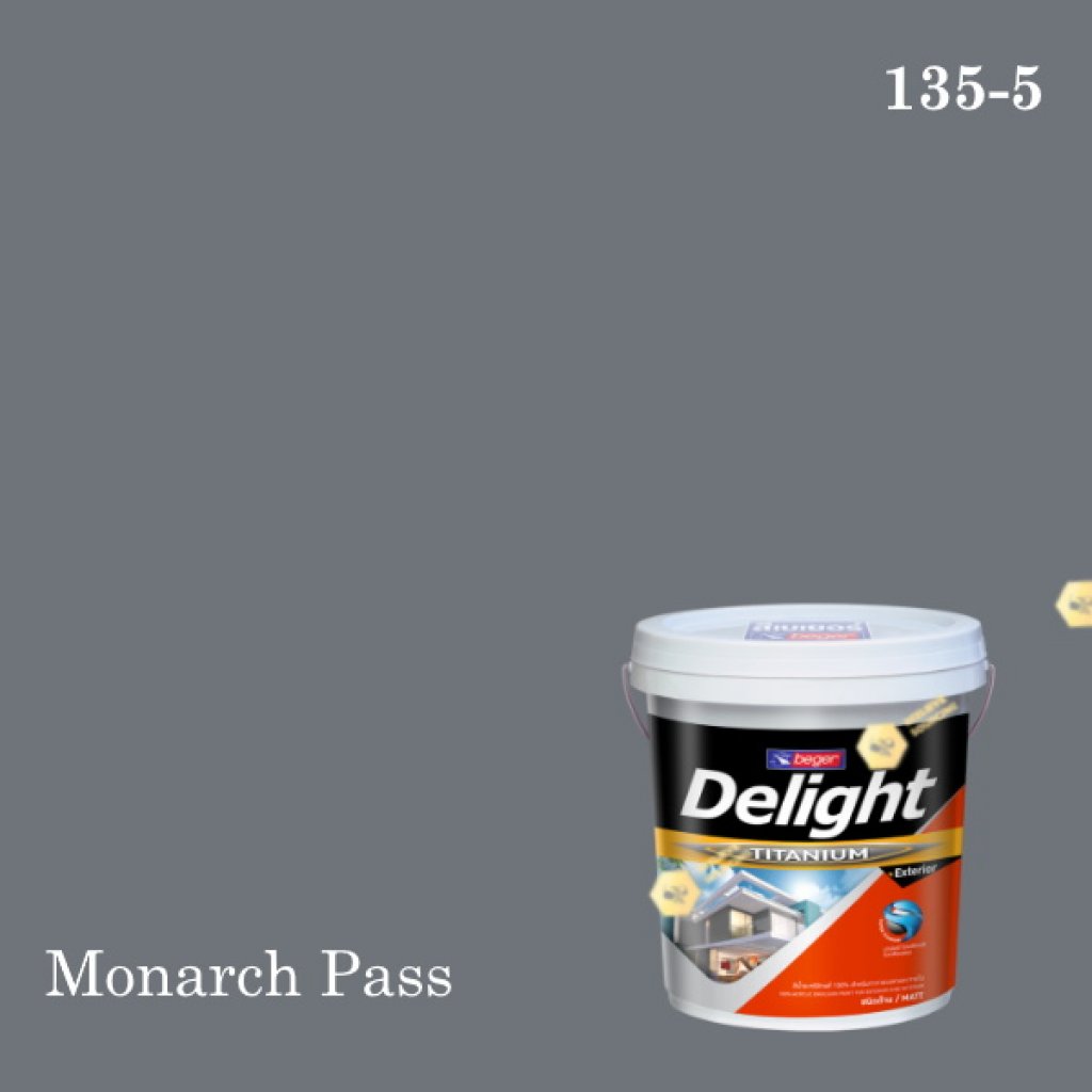 ดีไลท์ สีน้ำอะครีลิก ภายนอก E-135-5 (SP) Monarch Pass
