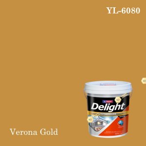 ดีไลท์ สีน้ำอะครีลิก ภายนอก YL-6080 (Verona Gold)