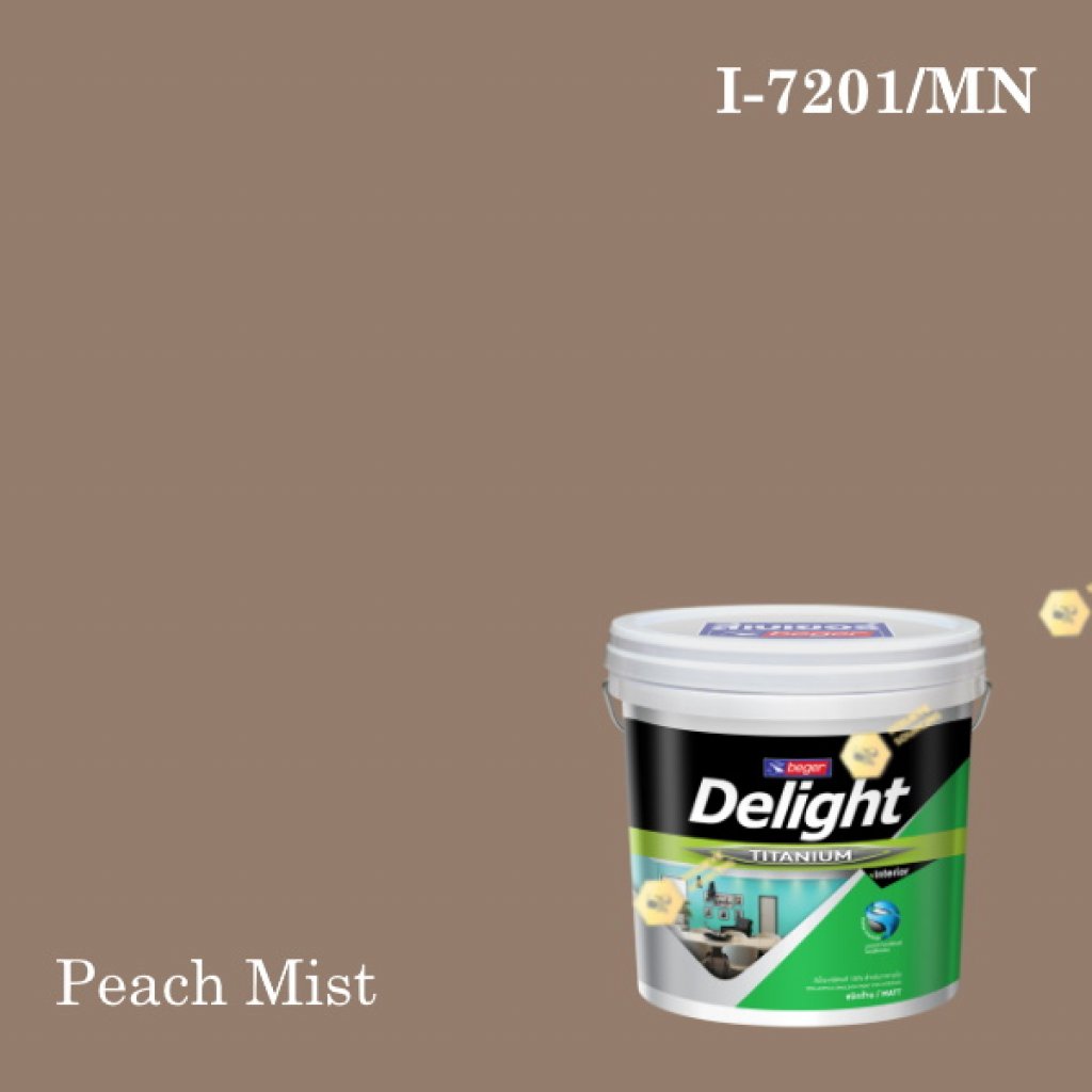 ดีไลท์ พลัส สีน้ำอะครีลิก ภายใน I-7201/MN (Peach Mist)