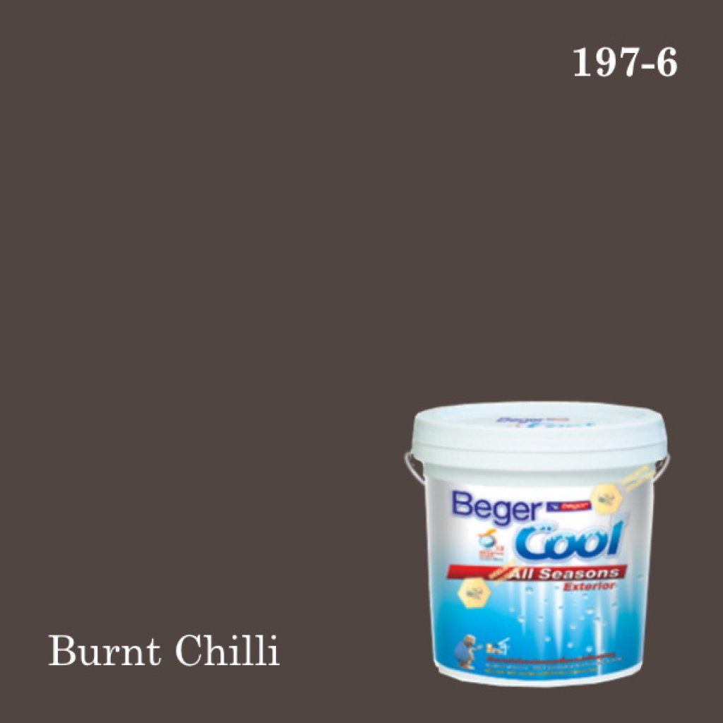 เบเยอร์คูล ออลซีซั่นส์ สีน้ำอะครีลิก-ภายนอก 197-6 (Burnt Chilli)
