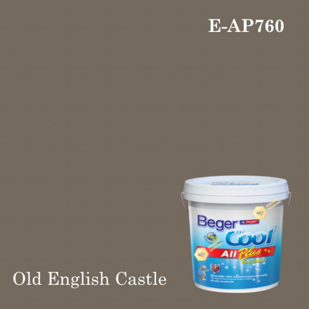 เบเยอร์คูล ออลพลัส สีน้ำอะครีลิก-ภายนอก E-AP760 (NEW) Old English Castle