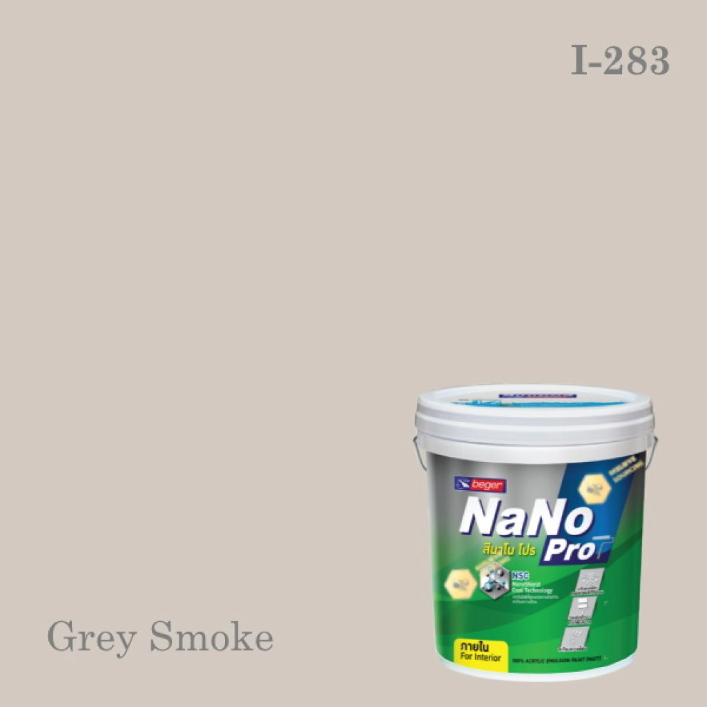 นาโนโปร สีน้ำอะครีลิก ชนิดด้าน I-283 (Grey Smoke)