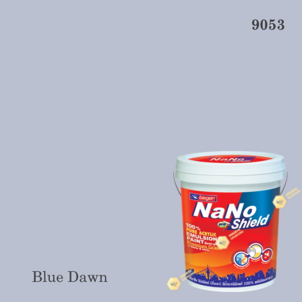  สีน้ำอะครีลิก 9053 นาโนโปร ชิลด์ (Blue Dawn)