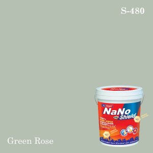 นาโนโปร ชิลด์ สีน้ำอะคริลิก ชนิดเนียน S-480 (Green Rose)