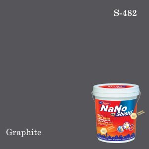 นาโนโปร ชิลด์ สีน้ำอะคริลิก ชนิดเนียน S-482 (Graphite)