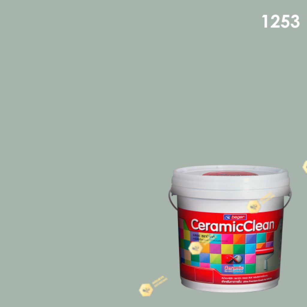 เบเยอร์เซรามิก คลีน 1253 สีน้ำอะครีลิก กึ่งเงา (Always Blue)