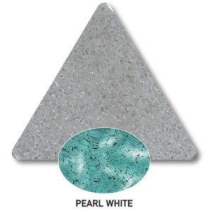 หินควอทซ์ Pearl White