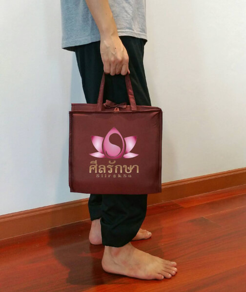 เบาะนั่งสมาธิสาดทอ แบบพกพา - Image 3
