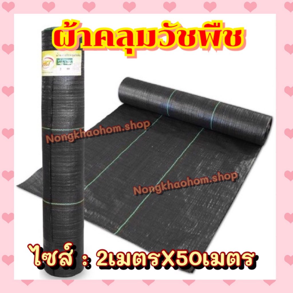 ผ้าคลุมวัชพืช ขนาด 2x50 เมตร